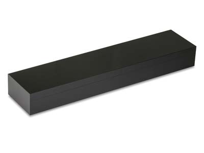 Scatola Per Bracciale, Fibra Di Legno Nera Liscia - Immagine Standard - 2