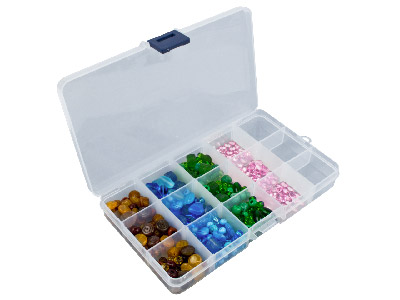Organizer 15 Scomparti, 17,5 X 10 X2,2 Cm, Plastica