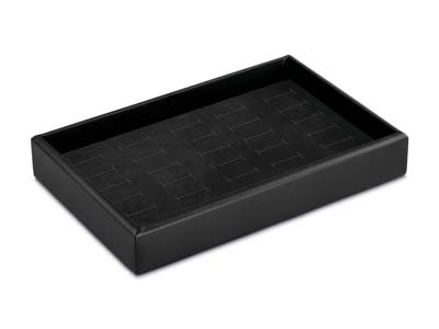 Stackable Black Ring Presentation Tray 22x14x3.9cm - Immagine Standard - 1