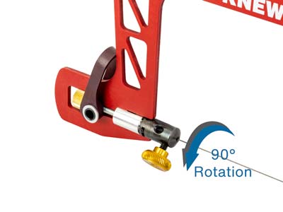 Bocfil Con Leva A Molla E Morsetto Per Lame Girevoli, Altezza 7,60 Cm,knew Concepts - Immagine Standard - 6