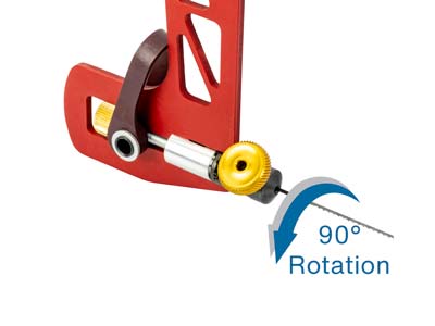 Seghetto Con Leva A Molla E Ghiera Di Serraggio Per Lame Girevoli, Altezza 12,70 Cm, Knew Concepts - Immagine Standard - 4