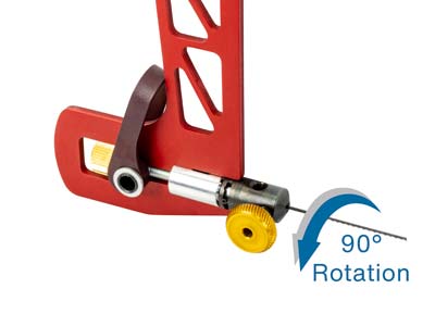 Seghetto Con Leva A Molla E Ghiera Di Serraggio Per Lame Girevoli, Altezza 12,70 Cm, Knew Concepts - Immagine Standard - 5