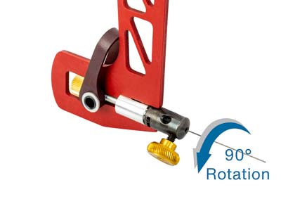 Seghetto Con Leva A Molla E Ghiera Di Serraggio Per Lame Girevoli, Altezza 12,70 Cm, Knew Concepts - Immagine Standard - 6
