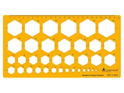 Sagoma Per Forme Esagonali, Diametro Da 3 MM A 42 MM - Immagine Standard - 1