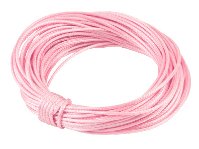 Cordoncino Per Lavorazione Con Perline Cerato, Tondo, 1 mm X 10 M, Rosa - Immagine Standard - 1