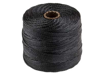 Cordoncino Per Perline Beadsmith S-lon, Calibro 210, Misura 18, 70 M, Nero