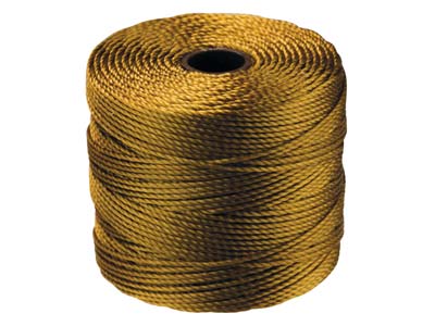 Cordoncino Per Perline Beadsmith S-lon, Calibro 210, Misura 18, 70 M, Oro