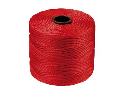 Cordoncino Per Perline Beadsmith S-lon, Rosso Shanghai, Tex 210, Calibro 18, 70 M - Immagine Standard - 1