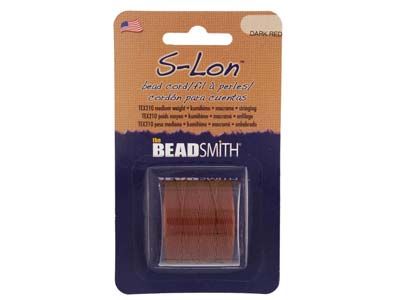 Beadsmith S-lon Bead Cord Brown Tex 210, Gauge #18 70m - Immagine Standard - 1