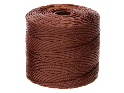 Beadsmith S-lon Bead Cord Brown Tex 210, Gauge #18 70m - Immagine Standard - 2