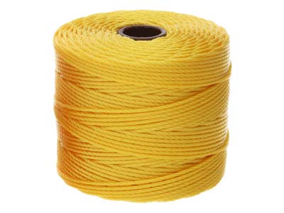 Beadsmith S-lon Bead Cord Golden Yellow Tex 210 Gauge #18 70m - Immagine Standard - 2