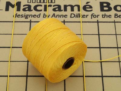 Beadsmith S-lon Bead Cord Golden Yellow Tex 210 Gauge #18 70m - Immagine Standard - 4