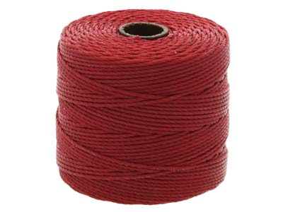 Beadsmith S-lon Bead Cord Dark Red Tex 210 Gauge #18 70m - Immagine Standard - 2