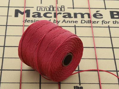 Beadsmith S-lon Bead Cord Dark Red Tex 210 Gauge #18 70m - Immagine Standard - 4