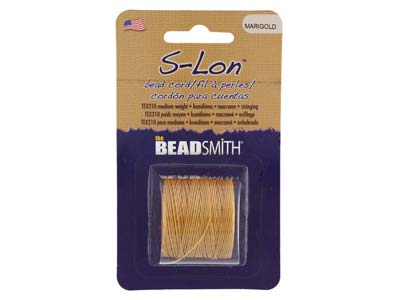 Beadsmith S-lon Bead Cord Marigold Tex 210 Gauge #18 70m - Immagine Standard - 1