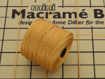 Beadsmith S-lon Bead Cord Marigold Tex 210 Gauge #18 70m - Immagine Standard - 4
