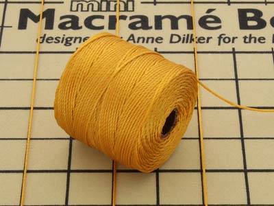 Beadsmith S-lon Bead Cord Light Gold Tex 210 Gauge #18 70m - Immagine Standard - 4