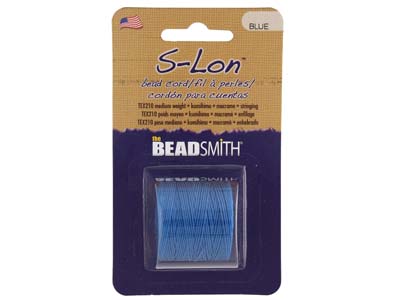 Beadsmith S-lon Bead Cord Blue Tex 210 Gauge #18 70m - Immagine Standard - 1