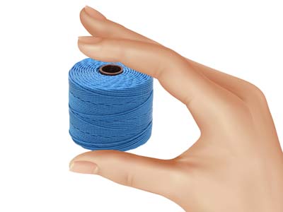 Beadsmith S-lon Bead Cord Blue Tex 210 Gauge #18 70m - Immagine Standard - 6