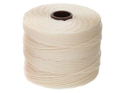 Beadsmith S-lon Bead Cord Vanilla Tex 210 Gauge #18 70m - Immagine Standard - 2