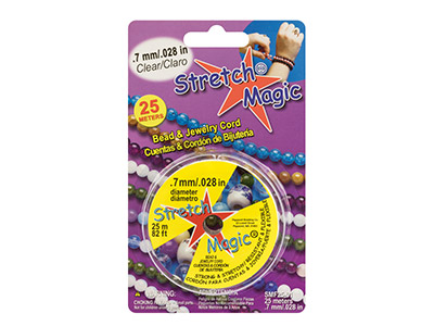 Filo Elastico Trasparente 0,70 Mm, Bobina Da 25 Metri, Stretch Magic