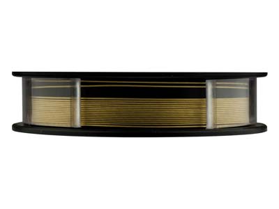 Filo Tondo A 49 Fili In Acciaio Placcato Oro 24k, 0,46 Mm, Beadalon, Bobina Da 3 Metri - Immagine Standard - 2