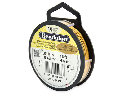 Beadalon 19 Fili Filo Di Acciaio Ritorto Rivestito In Nylon 0,46 Mm, Bobina Da 4,6 Metri