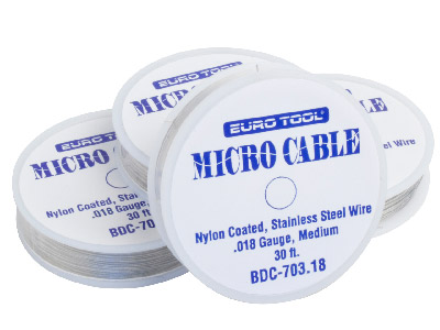 Filo Tondo In Acciaio Rivestito In Nylon 0,46 Mm, Bobina Da 9,20 Metri - Immagine Standard - 2