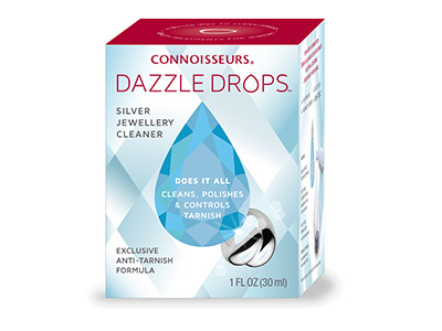 Kit Per La Pulizia Dell'argento Dazzledrops, Connoisseurs®, Flacone Da30 Ml - Immagine Standard - 2