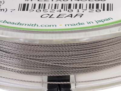 Beadsmith Flexrite, 21 Strand, Clear, 0.36mm, 9.1m - Immagine Standard - 6