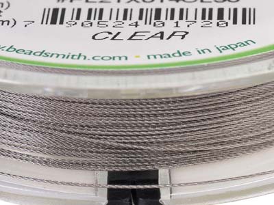 Filo Flexrite 21 Strand, 0,36 Mm, Trasparente, 9,14 Metri, Beadsmith - Immagine Standard - 6