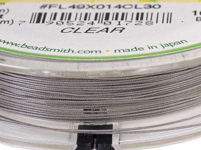 Filo Flexrite 49 Brins, 0,36 Mm, Trasparente, 9,14 Metri, Beadsmith - Immagine Standard - 6