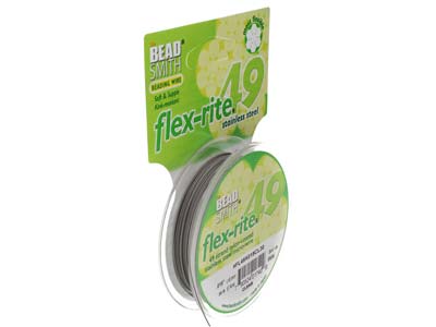 Beadsmith Flexrite, 49 Strand, Clear, 0.45mm, 9.1m - Immagine Standard - 2