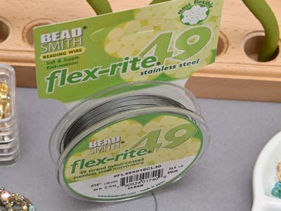 Fil Flexrite A 49 Fili, 0,45 Mm, Trasparente, 9,14 Metri, Beadsmith - Immagine Standard - 8