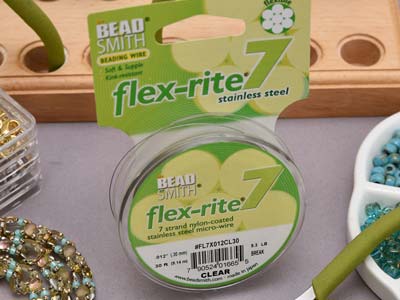 Beadsmith Flexrite, 7 Strand, Clear, 0.30mm, 9.1m - Immagine Standard - 8