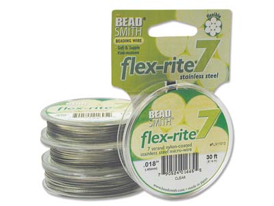 Filo Flexrite 7 Fili, 0,45 Mm, Trasparente, 9,14 Metri, Beadsmith - Immagine Standard - 2