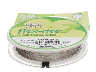 Filo Flexrite 7 Fili, 0,45 Mm, Trasparente, 9,14 Metri, Beadsmith - Immagine Standard - 4