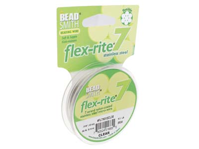 Beadsmith Flexrite, 7 Strand, Clear, 0.45mm, 9.1m - Immagine Standard - 6