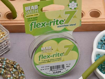 Beadsmith Flexrite, 7 Strand, Clear, 0.45mm, 9.1m - Immagine Standard - 8