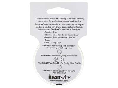 Filo Flexrite 7 Fili, 0,45 Mm, Trasparente, 9,14 Metri, Beadsmith - Immagine Standard - 10