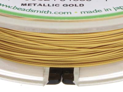 Beadsmith Flexrite, 7 Strand, Metallic Satin Gold, 0.45mm, 9.1m - Immagine Standard - 5