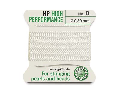 Griffin High Performance, Bead Cord, White, Size 8 - Immagine Standard - 1