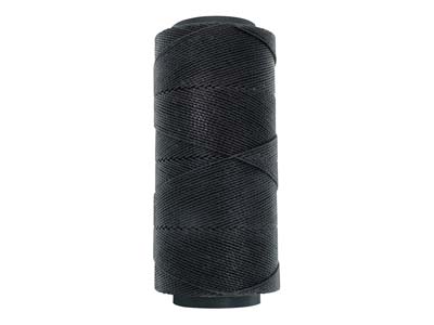 Beadsmith Knot-it Black Brazilian Wax Cord, 144m Spool