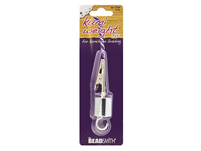 Peso Kumihimo 45g Con Clip A Coccodrillo, Beadsmith - Immagine Standard - 3
