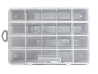 Beadsmith Medium Keeper Box 20 Compartments 27x19cm - Immagine Standard - 2