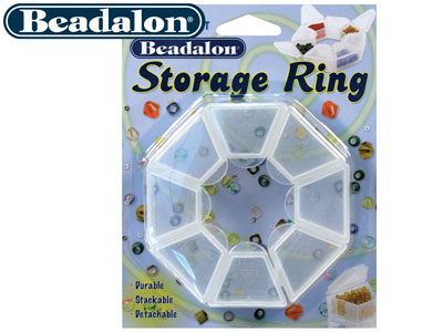 Beadalon Scatola Portaoggetti A 8 Scomparti, 10 Cm, Plastica Trasparente - Immagine Standard - 3