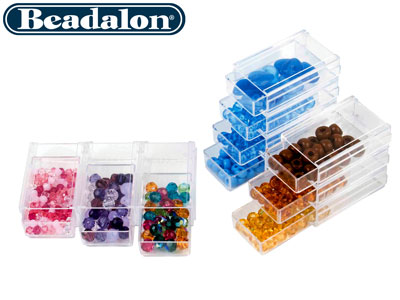 Contenitore Per Perline, Set Da 10 Scatole Rettangolari - Immagine Standard - 2