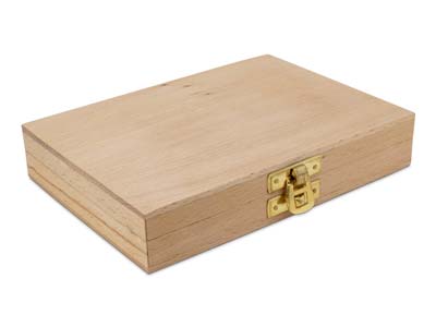 Scatola Portaoggetti In Legno 24 Scatole Rotonde In Alluminio, 15,5 X 11 X 2,9 Cm, Legno - Immagine Standard - 3