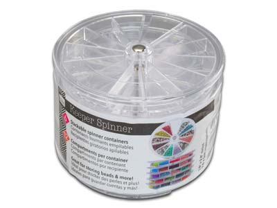 Beadsmith, Scatole Rotonde Impilabili Da 9,6 Cm, Confezione Da 6