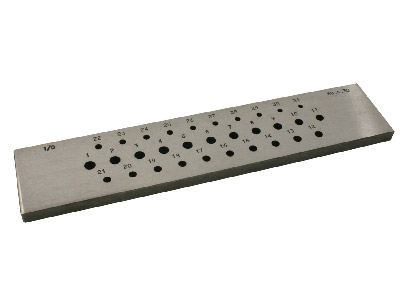 Piastra Di Trafilatura 40 Fori Tondi, Da 0,50 A 4 MM